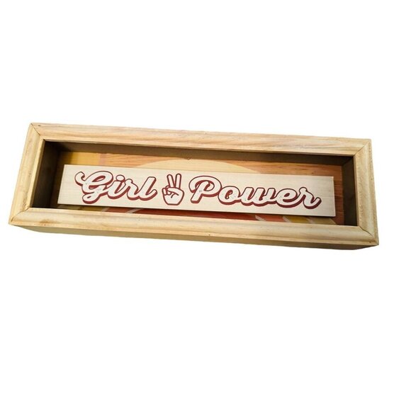 Girl Power Wooden Sign - Picture 1 of 5